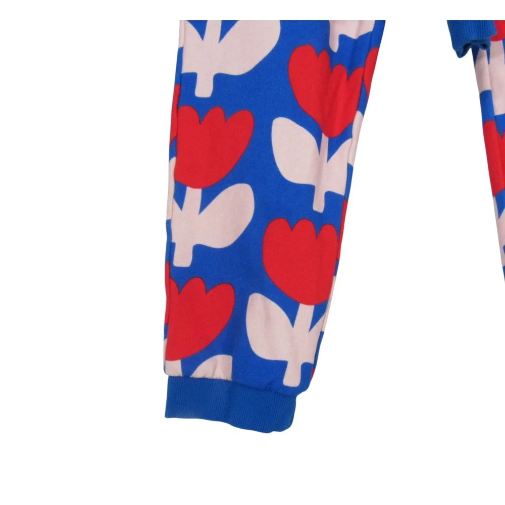 MINI BODEN Blue/Multi TULIP PRINT Pajamas Set Lounge SWEATSHIRT/JOGGERS 13-14Y